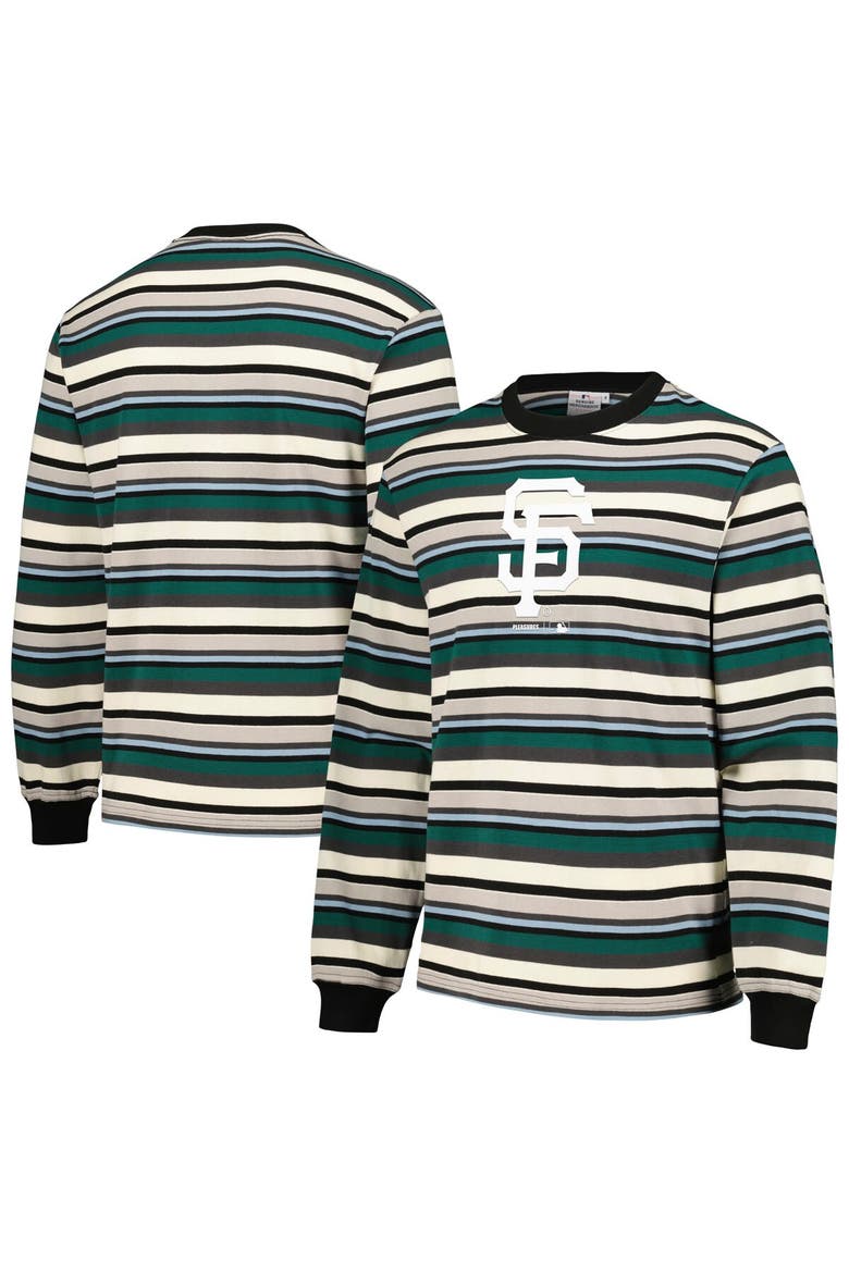 Men's PLEASURES Cream/Green San Francisco Giants Ballpark Long Sleeve T-Shirt, Main, color, Cream