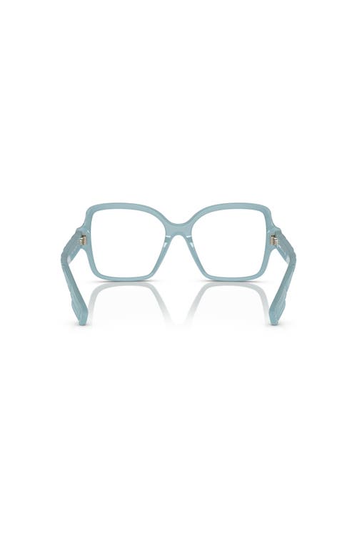 Burberry 52mm Square Optical Glasses In Blue