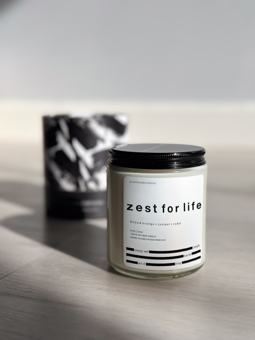 Postmodernform Zest For Life / Blood Orange + Juniper + Cedar Candle