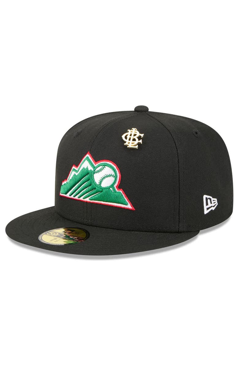 New Era Men's New Era  Black Colorado Rockies 2025 Big League Chew 59FIFTY Fitted Hat, Alternate, color, 
