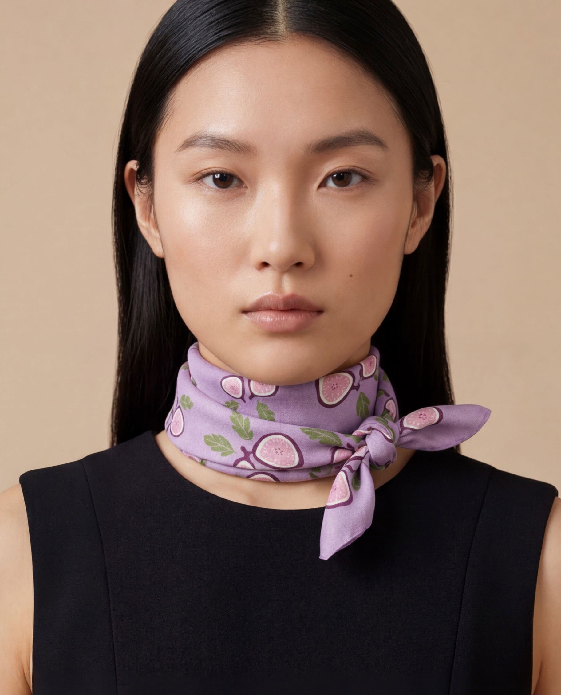 Centinelle Fig Cotton Silk Bandana (Women) | Nordstrom