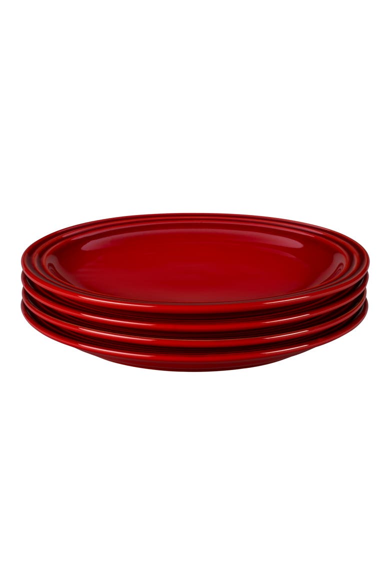 Vancouver Set of 4 Salad Plates, Alternate, color, CERISE