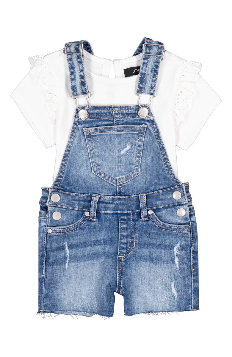 Joe's Jeans T-Shirt & Overalls Set, Main, color, 