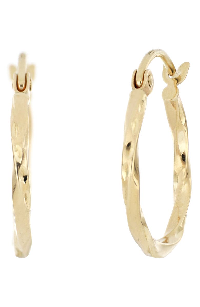Bony Levy 14K Gold Twisted Huggie Earrings, Main, color, 