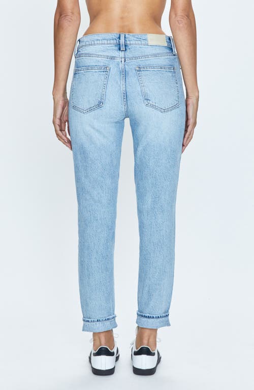 Pistola Riley Cuffed Ankle Straight Leg Jeans In Normandy Distressed