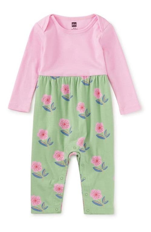 Tea Collection Print Mix Baby Romper In Pink