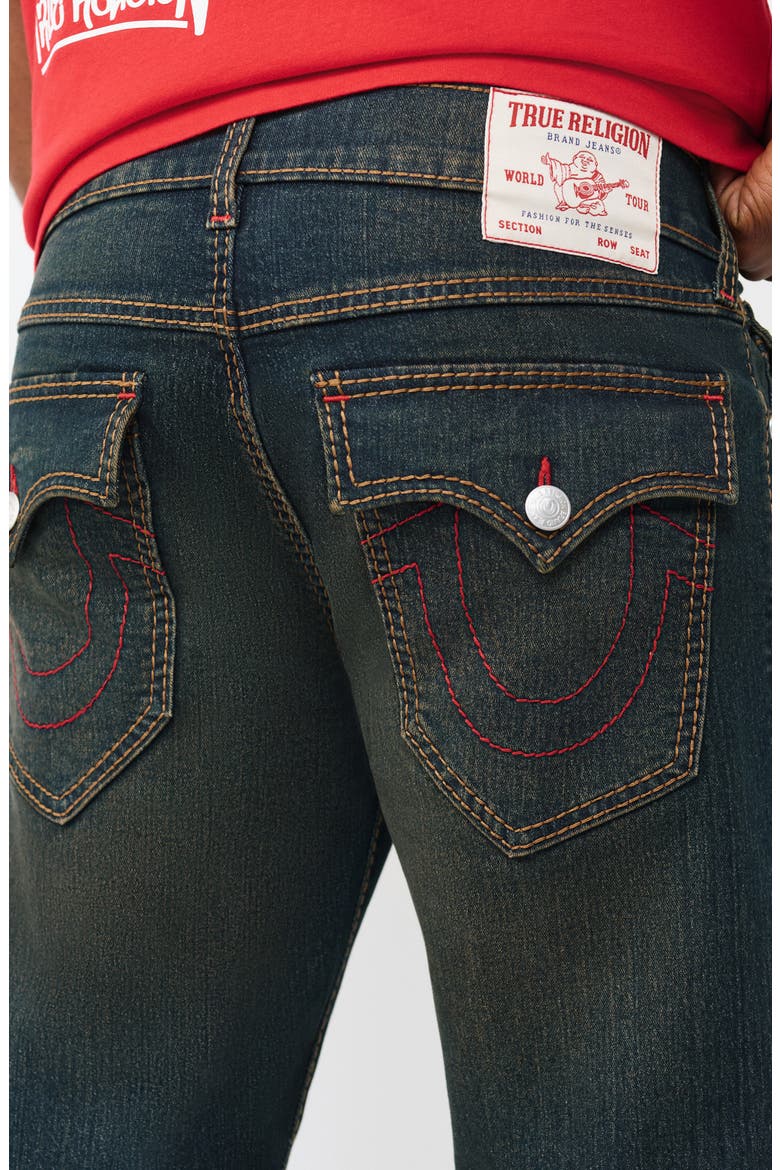 Ricky Flap Pocket Straight Leg Jeans, Alternate, color, DARK ECLIPSE WASH