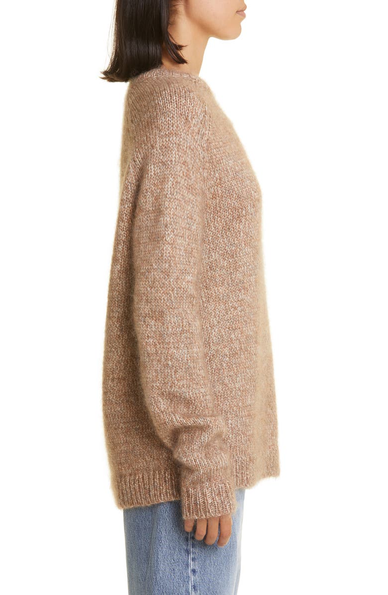 TOTEME Raglan Sleeve Merino Wool Blend Sweater, Alternate, color, 