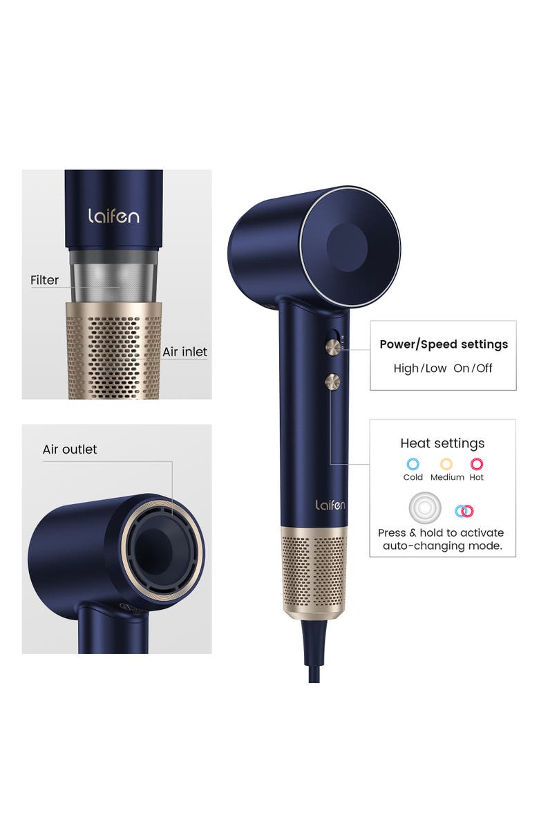 Laifen SWIFT Premium High-Speed Hair Dryer + Bag, Alternate, color, 