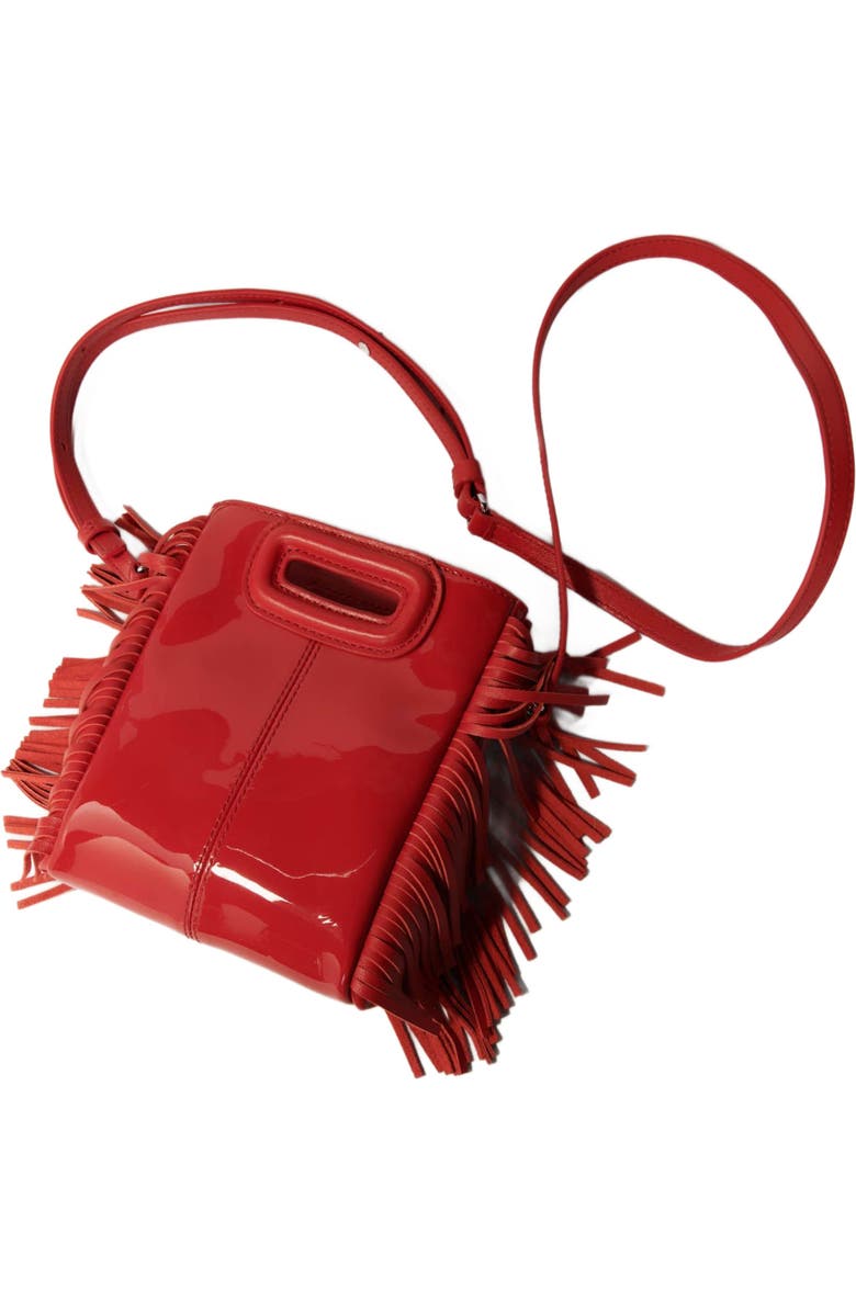 maje Smooth leather mini M bag, Alternate, color,