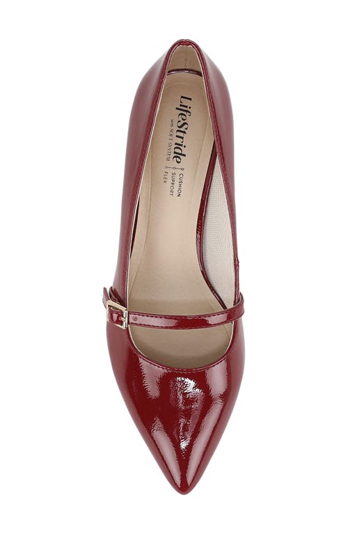 Lifestride Madelyn Mary Jane Pointed Toe Kitten Heel Pump