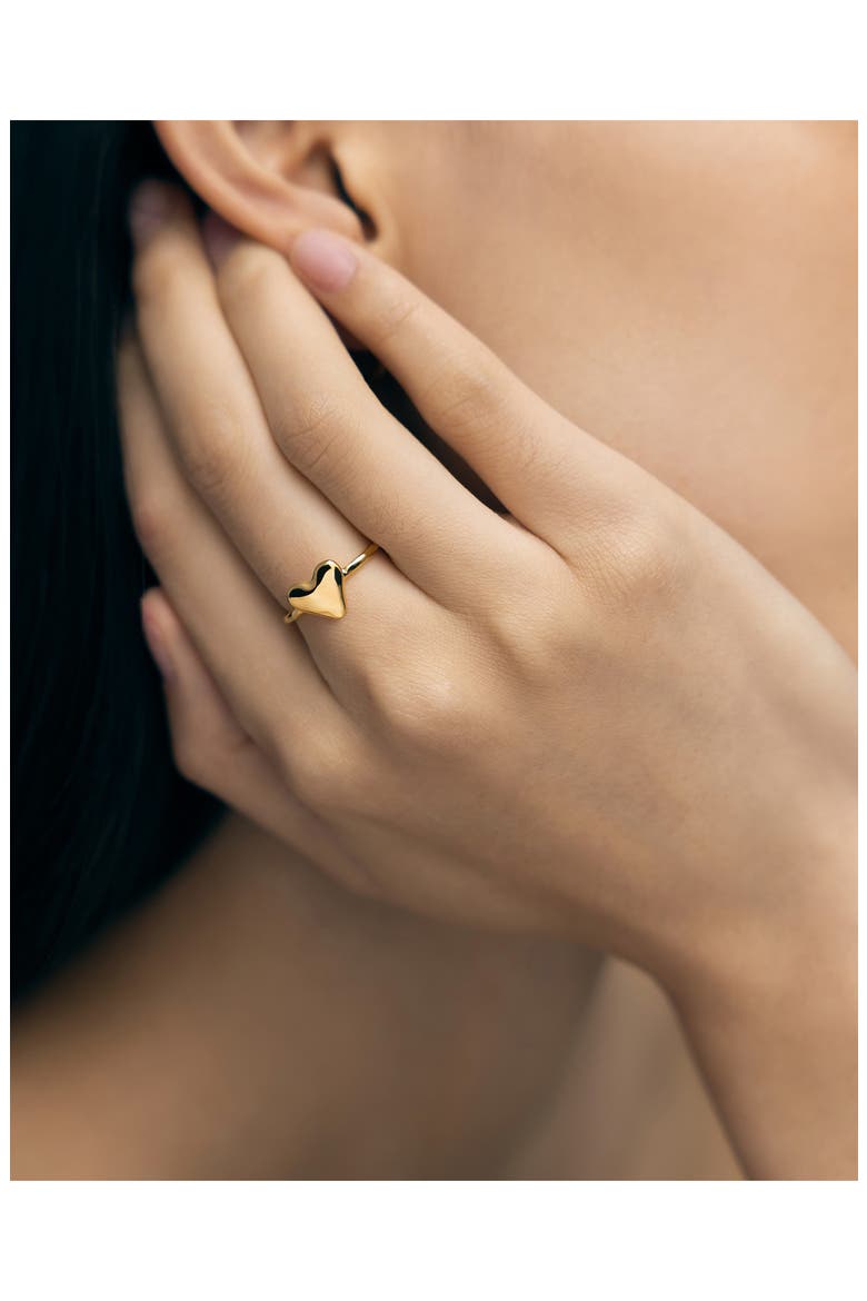 Heart Stacking Ring, Alternate, color, 18CT GOLD VERMEIL