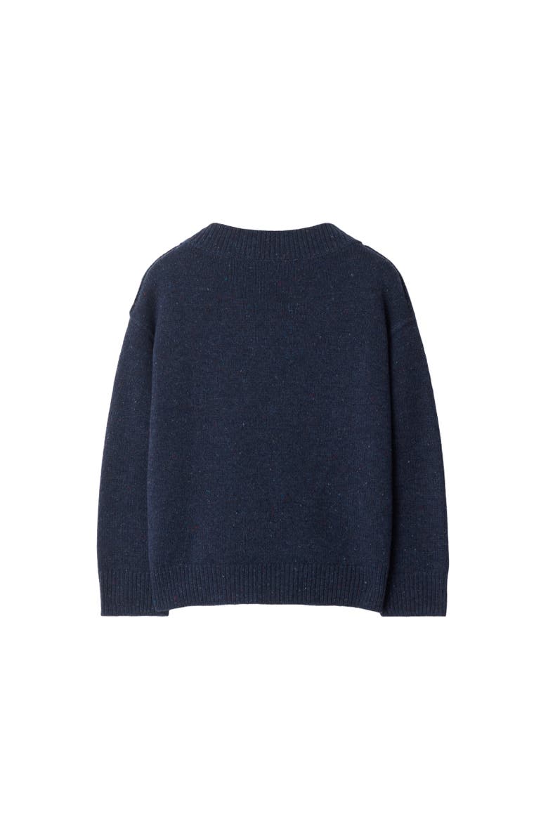 Burberry Big Ben Wool Sweater, Alternate, color, Storm Blue