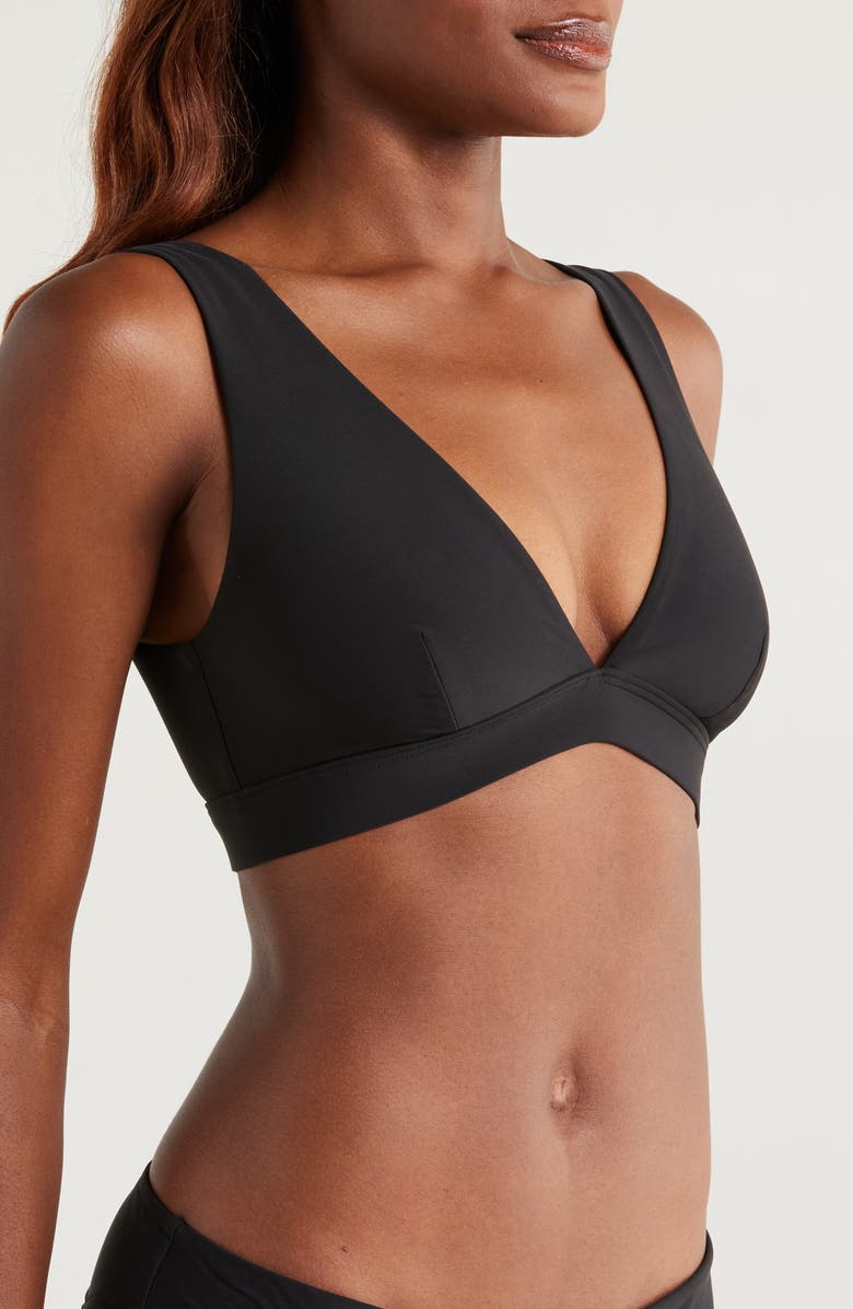 BONDI BORN Lya Bikini Top, Alternate, color, Black
