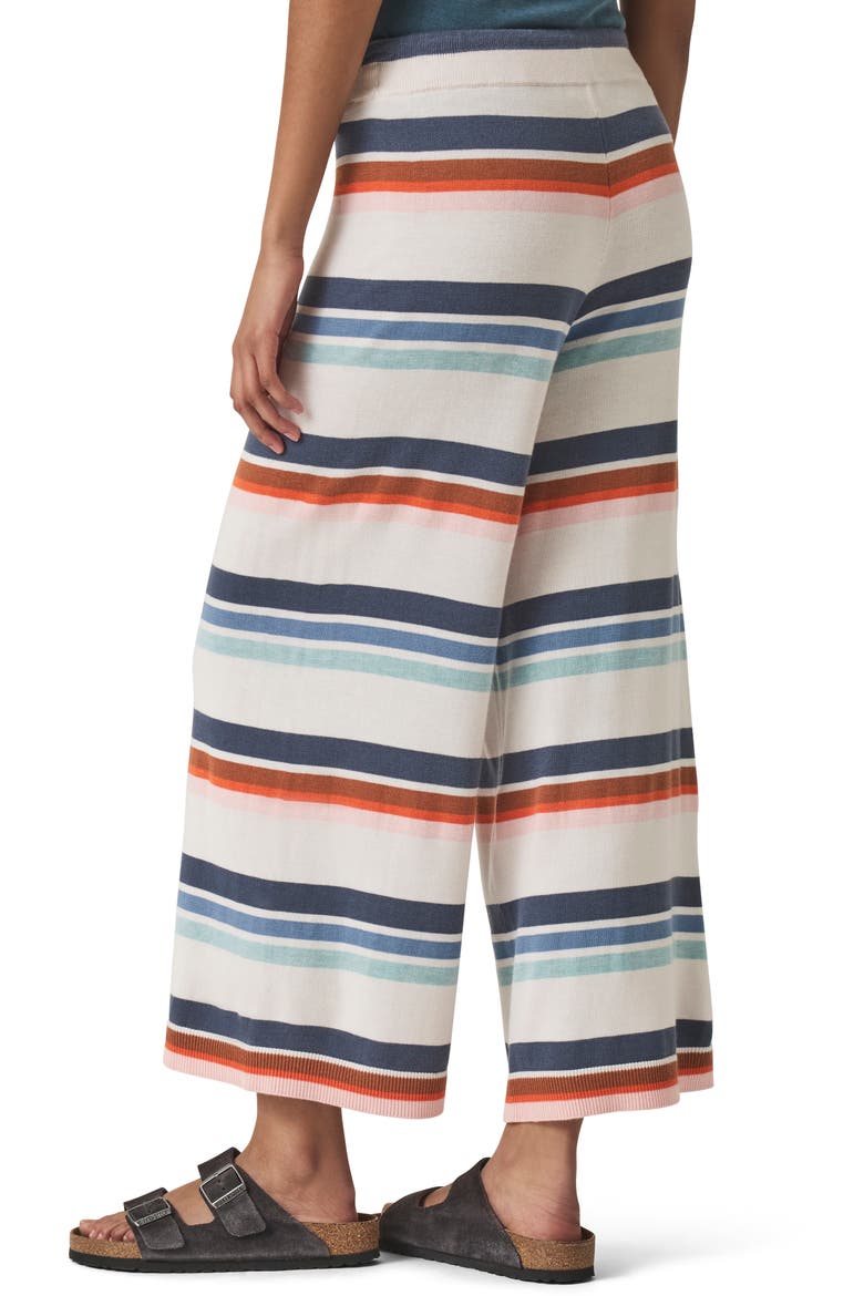 Polly Stripe Crop Sweater Knit Pants, Alternate, color, MSTNE MLTI STP