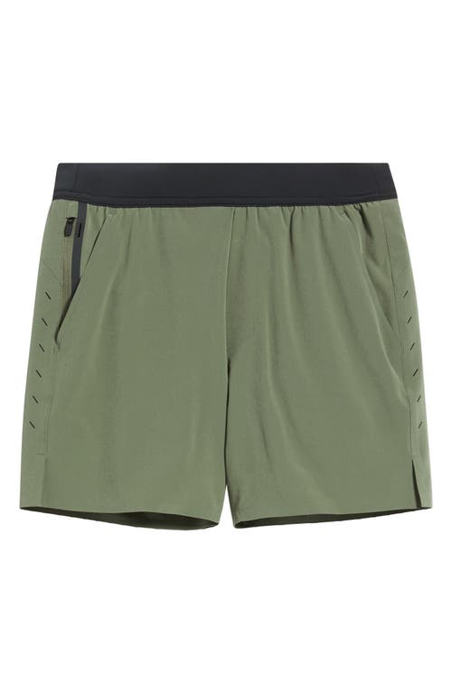 Ten Thousand Interval Lined 5-inch Training Shorts In Green