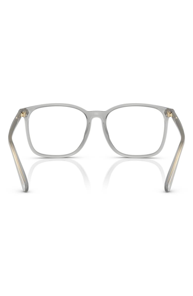 COACH 55mm Square Optical Glasses, Alternate, color, Transparent Dove / Demo Lens