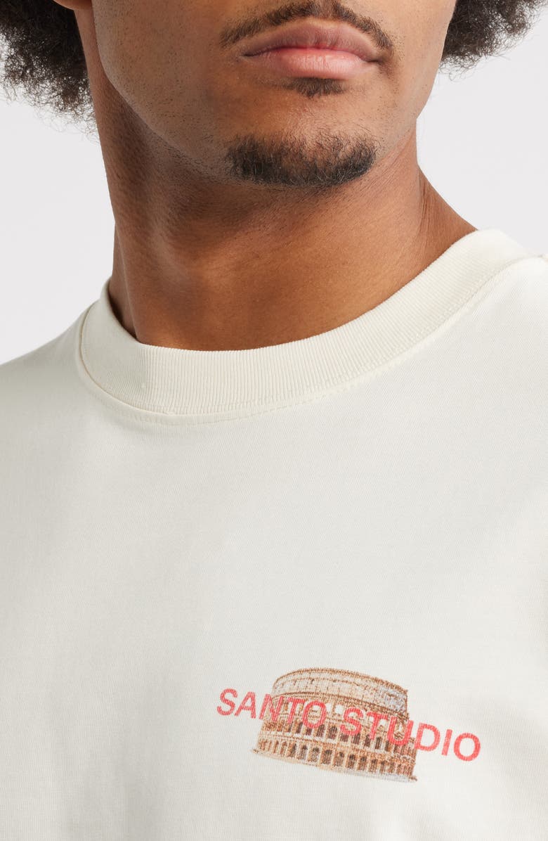SANTO STUDIO Local Wisdom Graphic T-Shirt, Alternate, color, Concrete White
