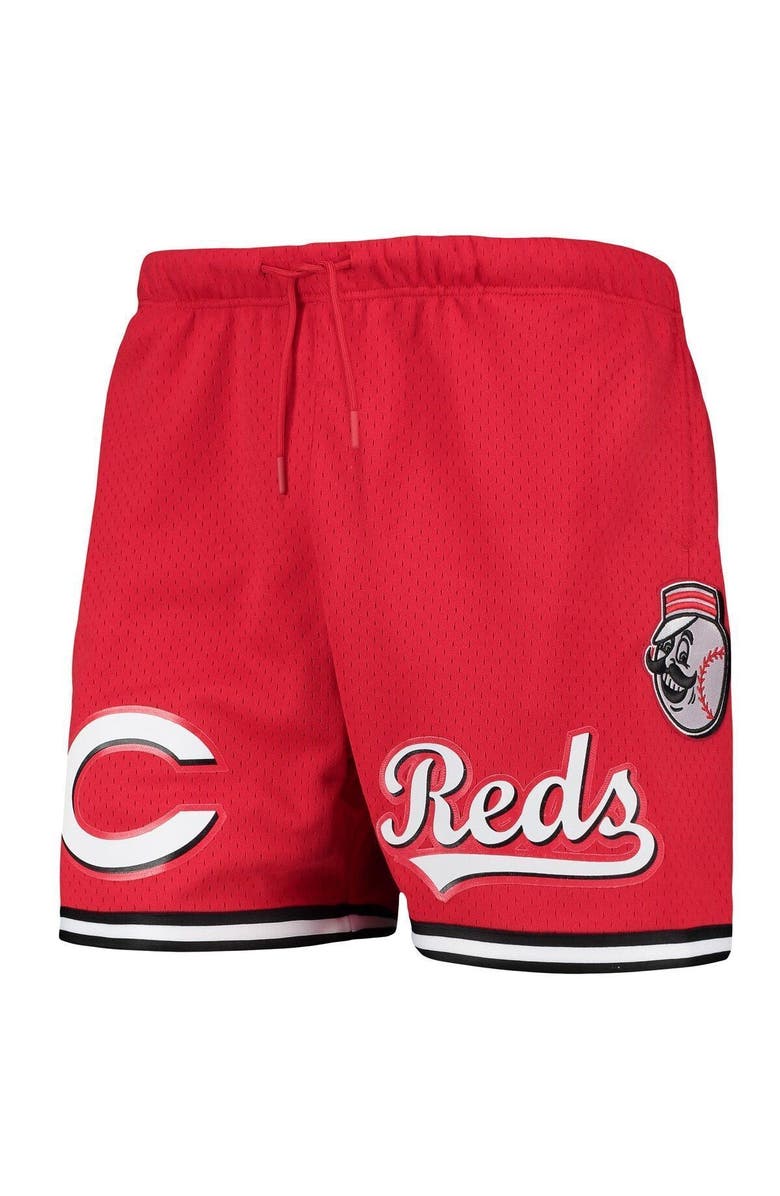 PRO STANDARD Men's Pro Standard Red Cincinnati Reds Logo Mesh Shorts, Alternate, color,