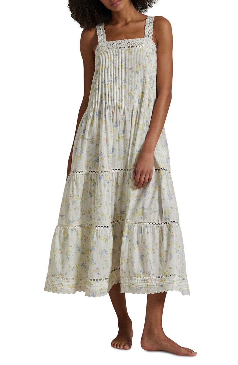 Polo Ralph Lauren Floral Cotton Nightgown, Main, color,