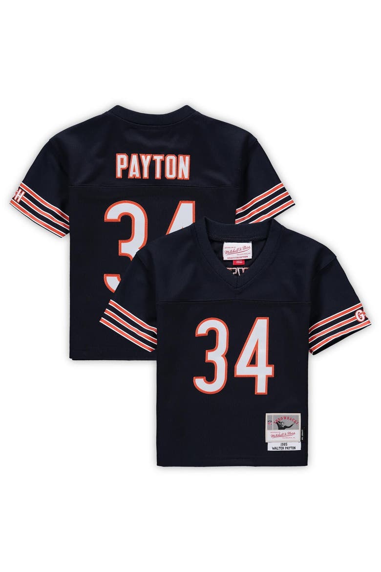 Toddler Mitchell & Ness Walter Payton Navy Chicago Bears 1985 Retired Legacy Jersey, Main, color, Navy