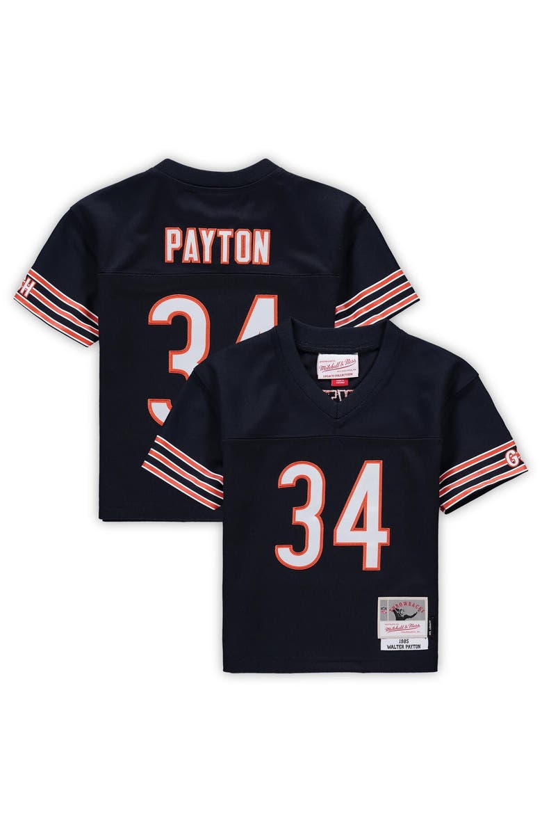 Mitchell & Ness Toddler Mitchell & Ness Walter Payton Navy Chicago Bears 1985 Retired Legacy Jersey, Main, color, Navy