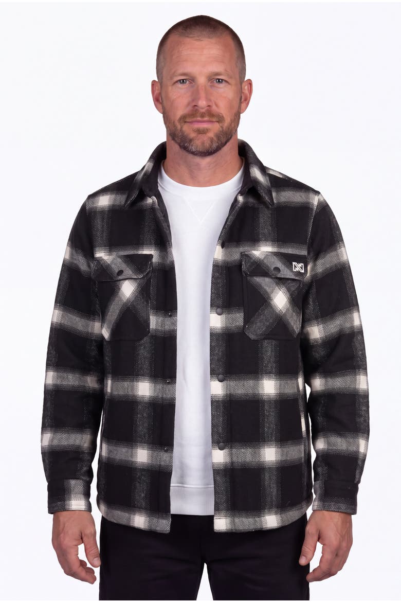 Men's Kodiak Plaid Heated Jacket, Alternate, color, Black and White