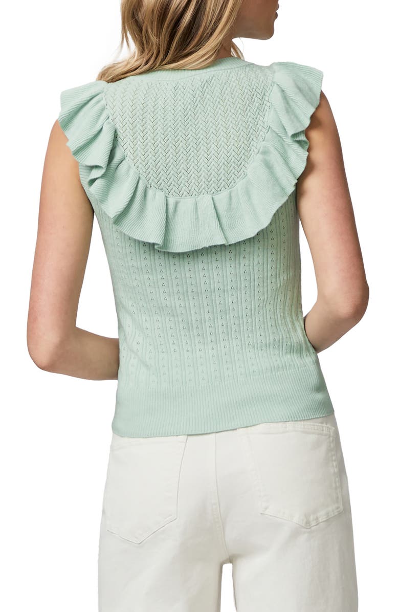 PAIGE Rosina Ruffle Pointelle Sweater, Alternate, color,