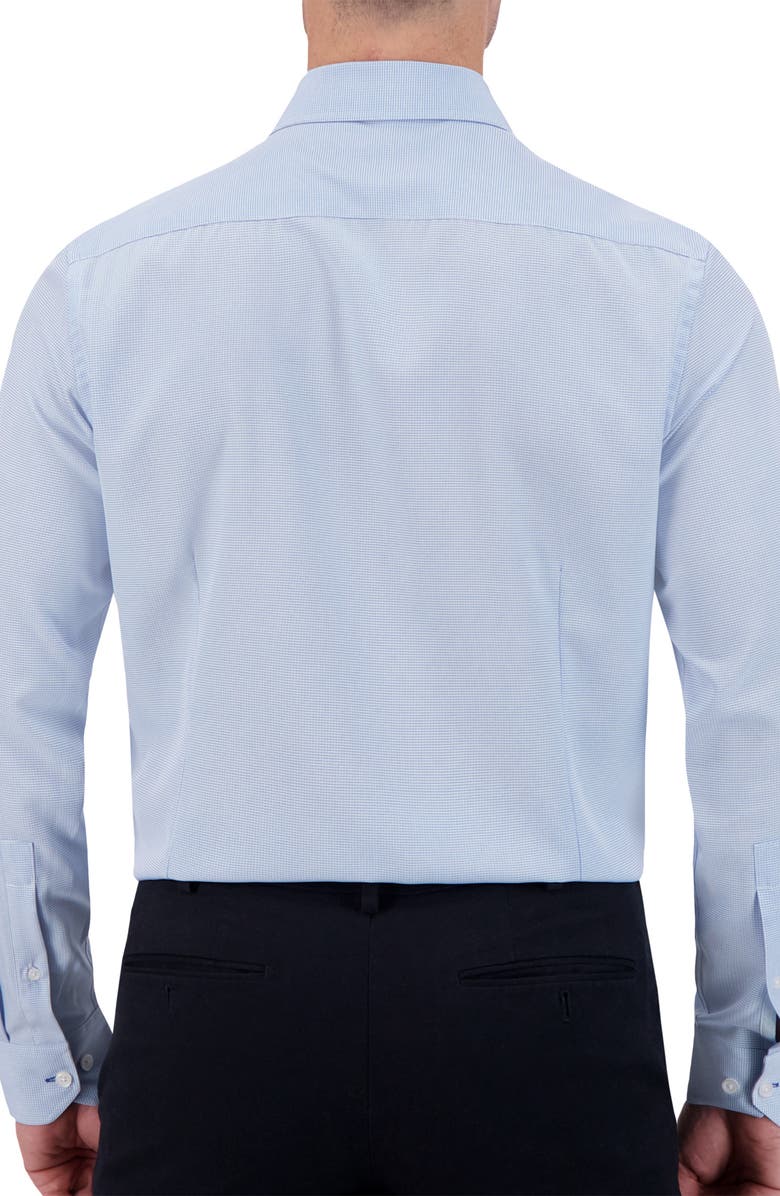 Report Collection Slim Fit Check Print Performance Dress Shirt, Alternate, color, 49 Light Blue