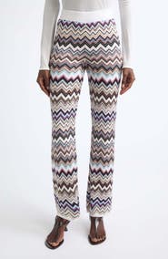 Missoni Zigzag Knit Straight Leg Pants