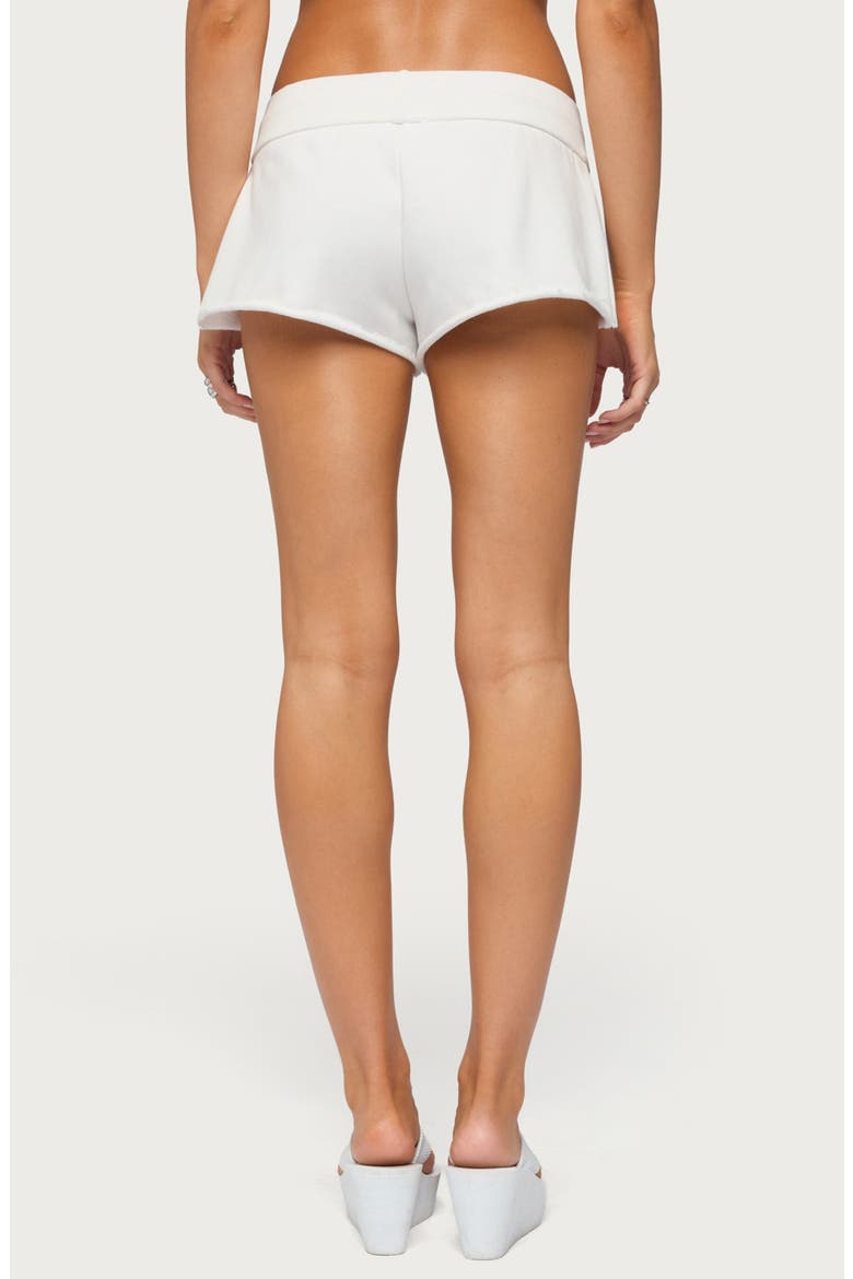 Hibiscus Graphic Micro Shorts, Alternate, color, WHITE