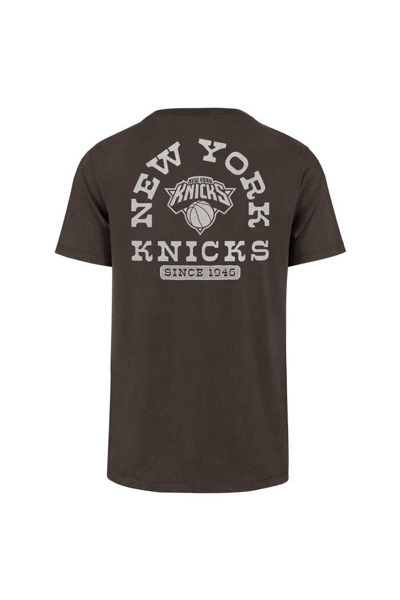Men's '47 Brown New York Knicks Back Canyon Franklin T-Shirt, Alternate, color, Brown