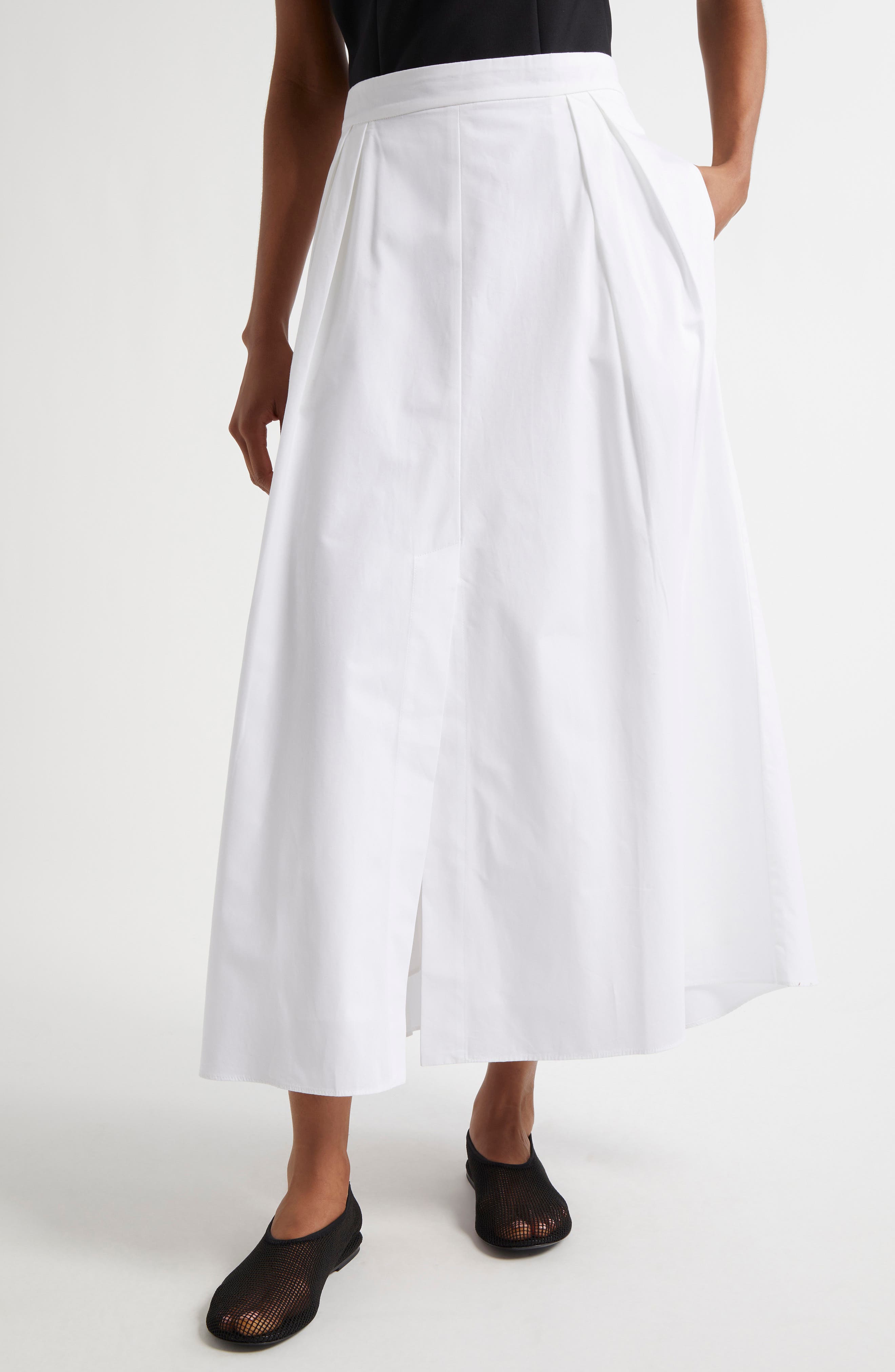Róhe A-Line Cotton Poplin Skirt (Women) | Nordstromrack