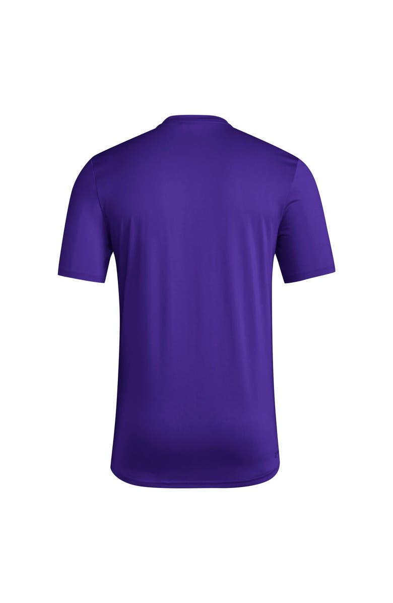 adidas Men's adidas Purple Washington Huskies Locker Football Pre-Game AEROREADY T-Shirt, Alternate, color, Purple