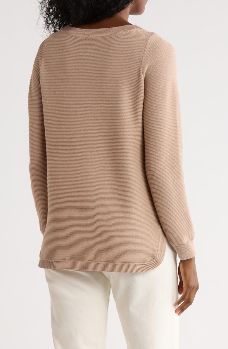 CYRUS Link Stitch Tunic Sweater, Alternate, color, Cappucino
