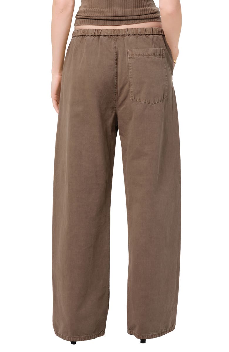 Citizens of Humanity Aurora Pull-On Cotton & Hemp Pants, Alternate, color, Cocoa Md Brwn