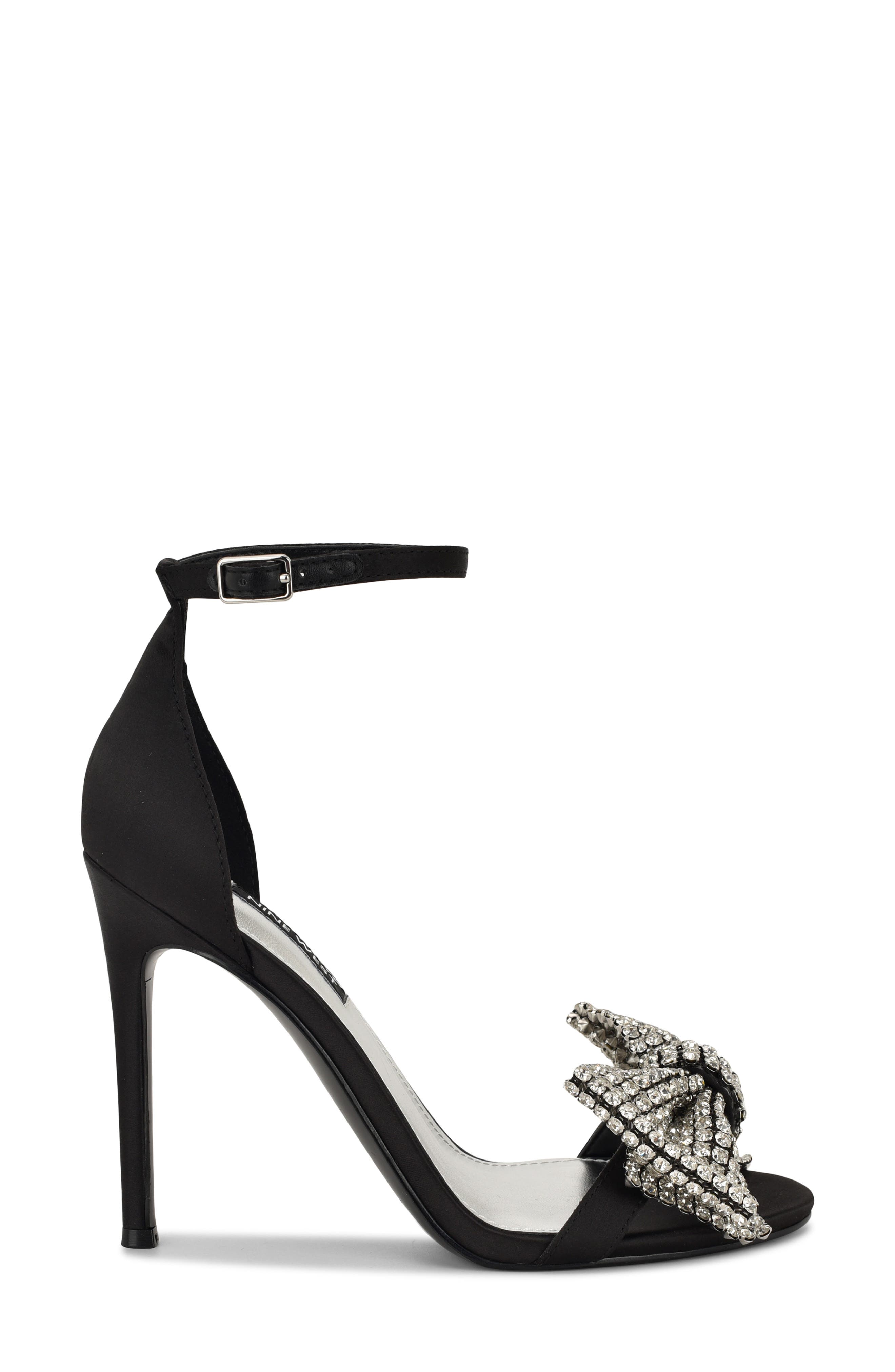 Nine West Tansie Ankle Strap Sandal, Alternate, color, Black