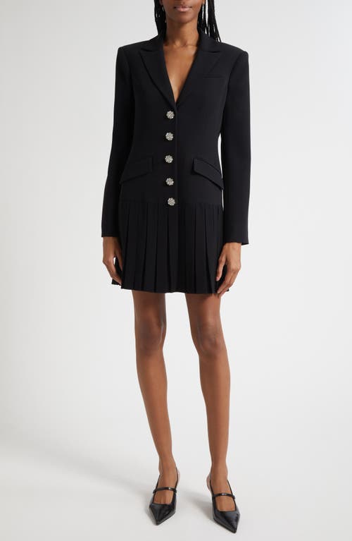 Cinq À Sept Saule Pleated Blazer Dress In Black