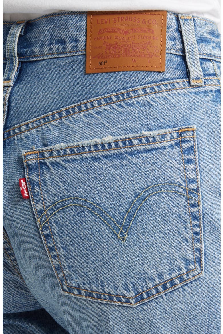501® High Waist Crop Straight Leg Jeans, Alternate, color, FUN FLARE LIGHTWEIGHT