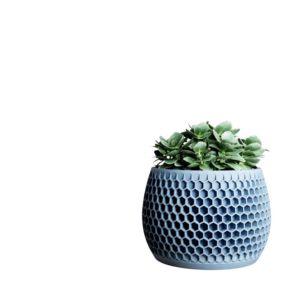 Modernized Pottery Honeycomb Planter