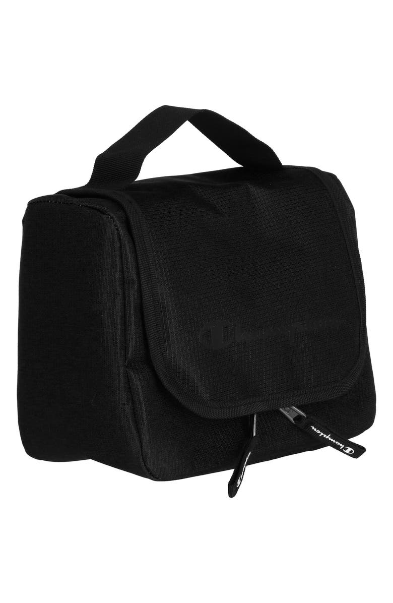 Champion Defend Ripstop Nylon Wash Kit, Alternate, color, True Black