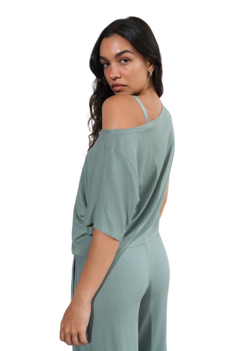 Vital Off Shoulder Tee, Alternate, color, Thyme
