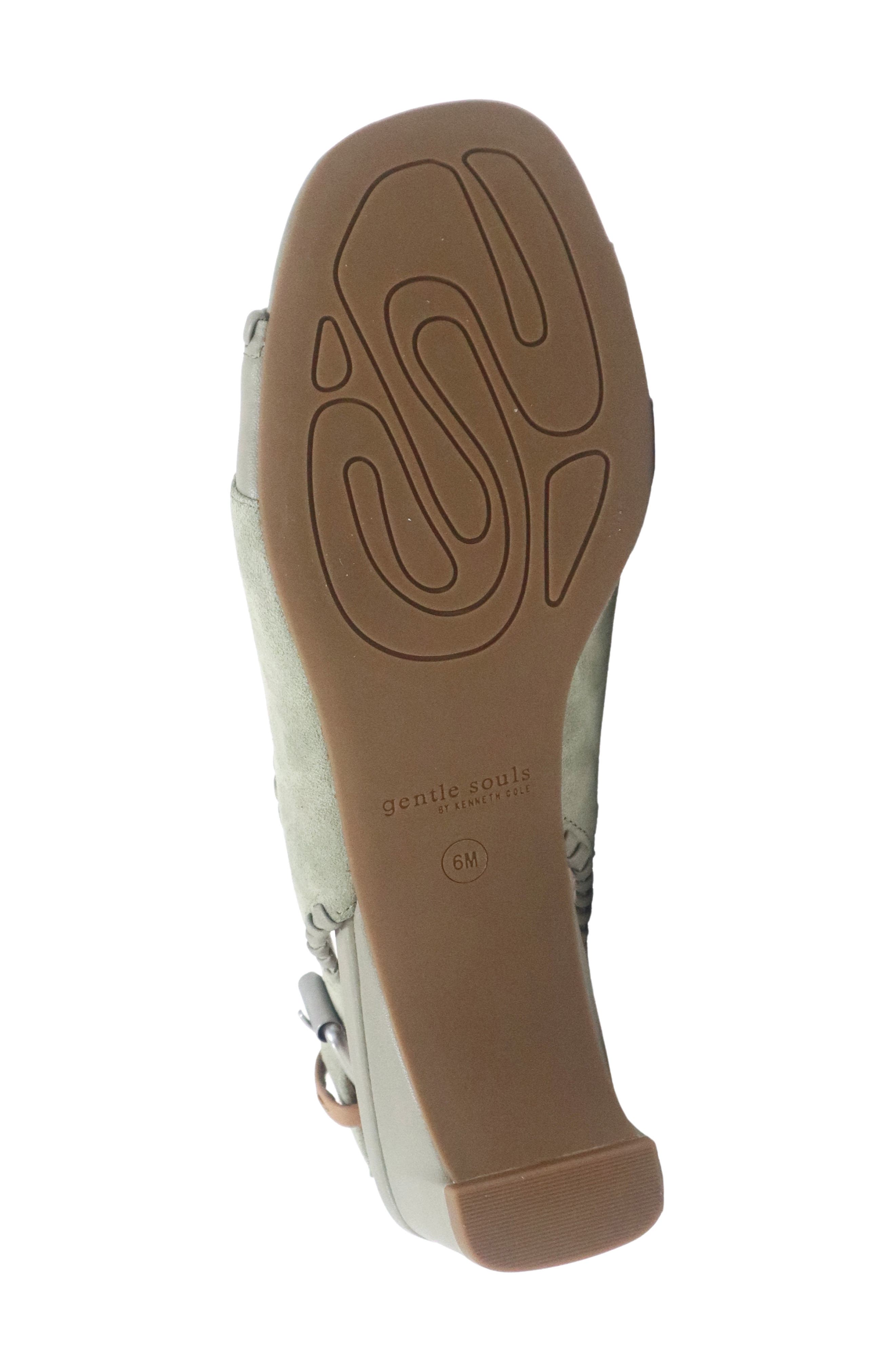 Gentle Souls Samarra Slingback Sandal, Alternate, color, Silver Sage Suede