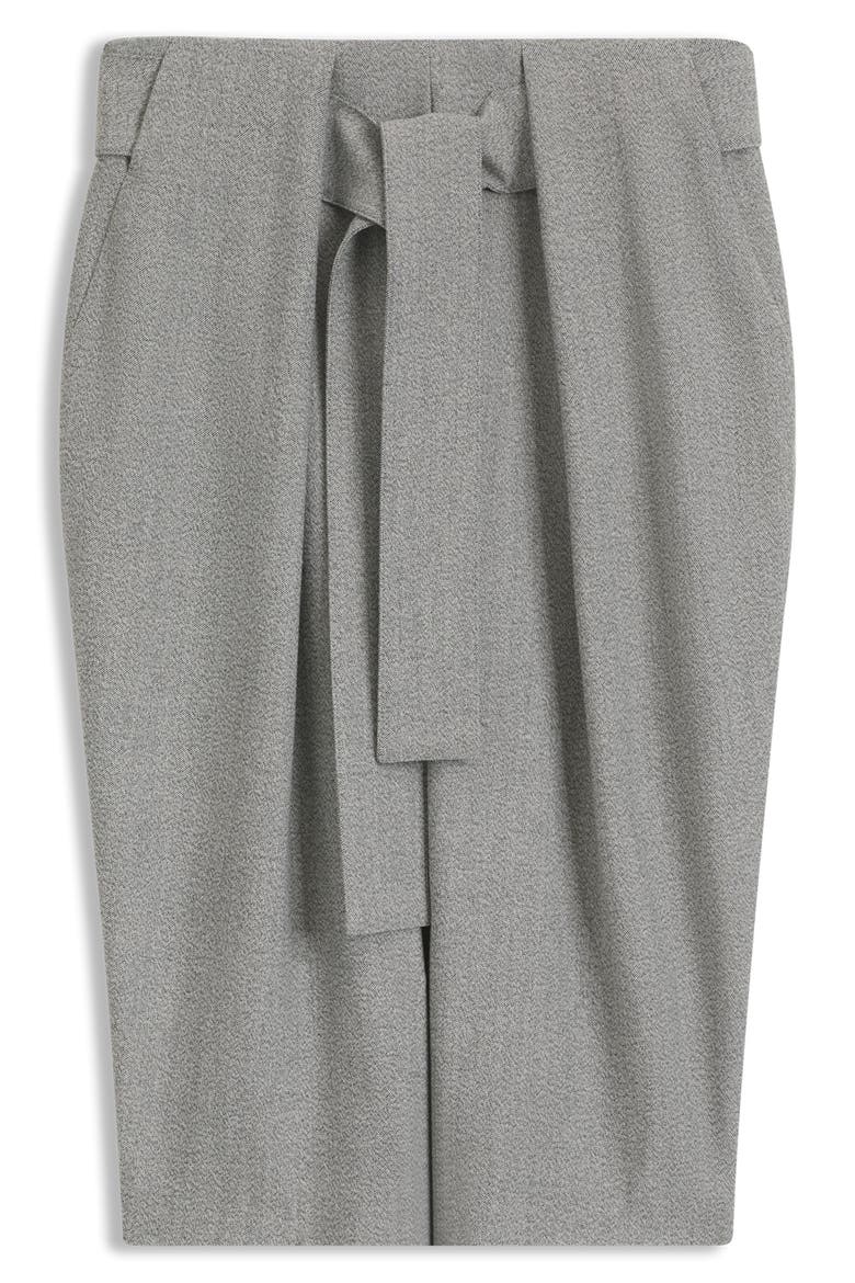 Vakava Tie Waist Skirt, Alternate, color, SILVER GREY SHARKSKIN