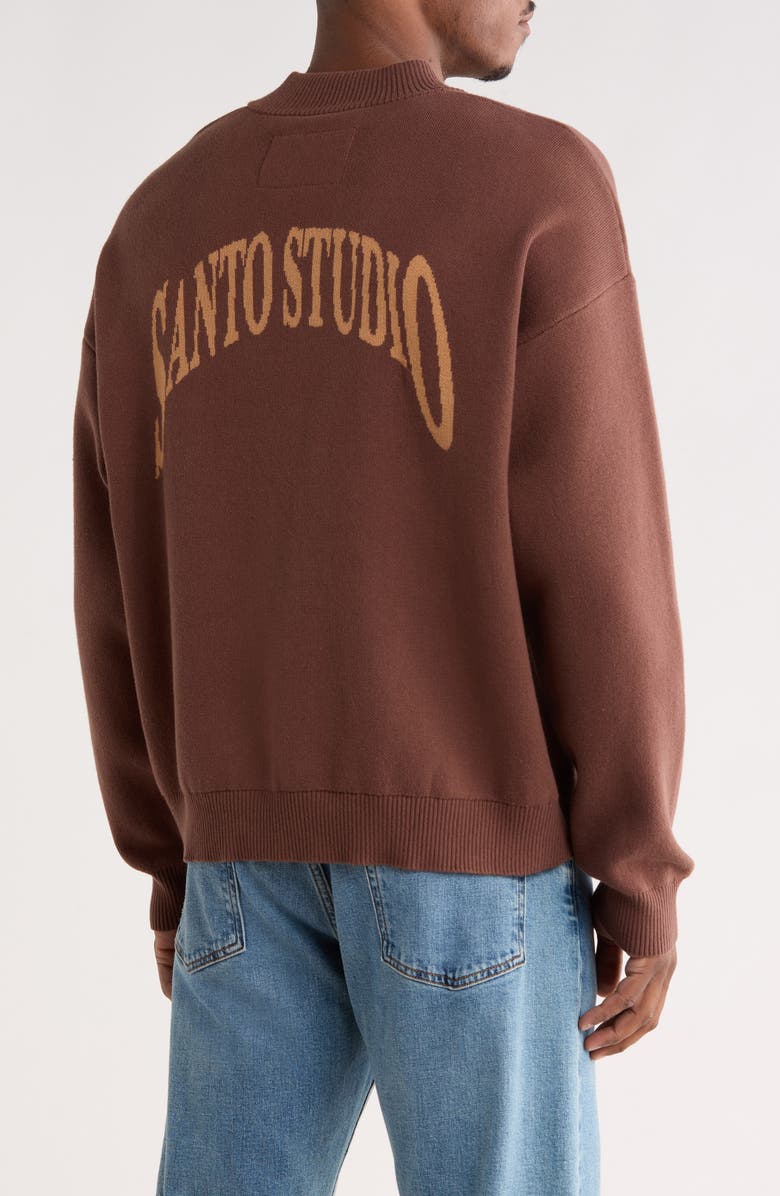 SANTO STUDIO Maple Crest Cotton Quarter Zip Sweater, Alternate, color, Dolce