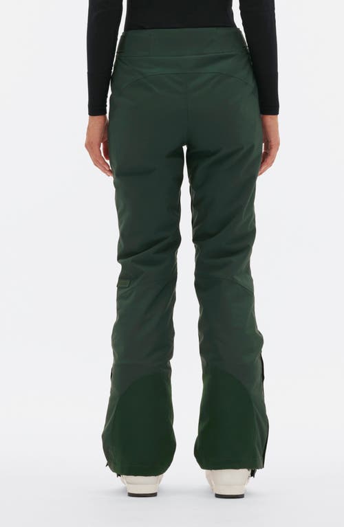 Halfdays Alessandra Insulated Water Resistant Ski Pants In Alpine Green