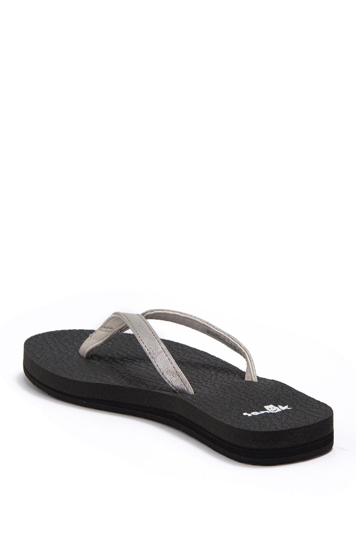 Sanuk Yoga Spree 4 Flip Flop Sandal, Alternate, color, Silver