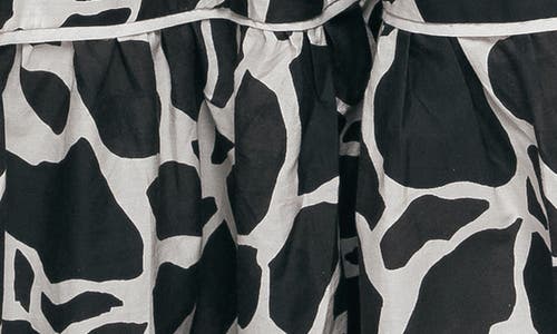 Flying Tomato V-neck Cotton Midi Dress In Multi