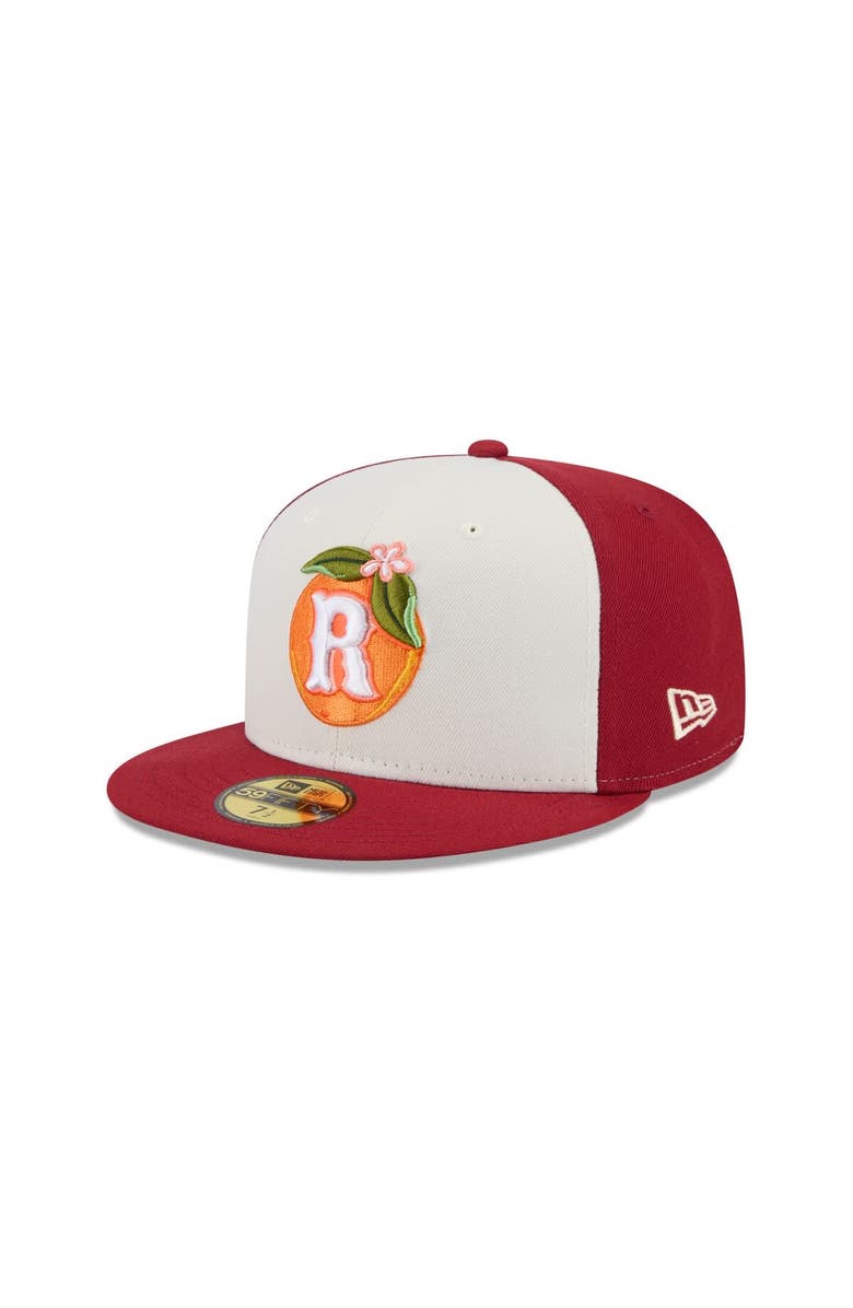 New Era Men's New Era  Cream Inland Empire 66ers Theme Nights 59FIFTY Fitted Hat, Main, color, 
