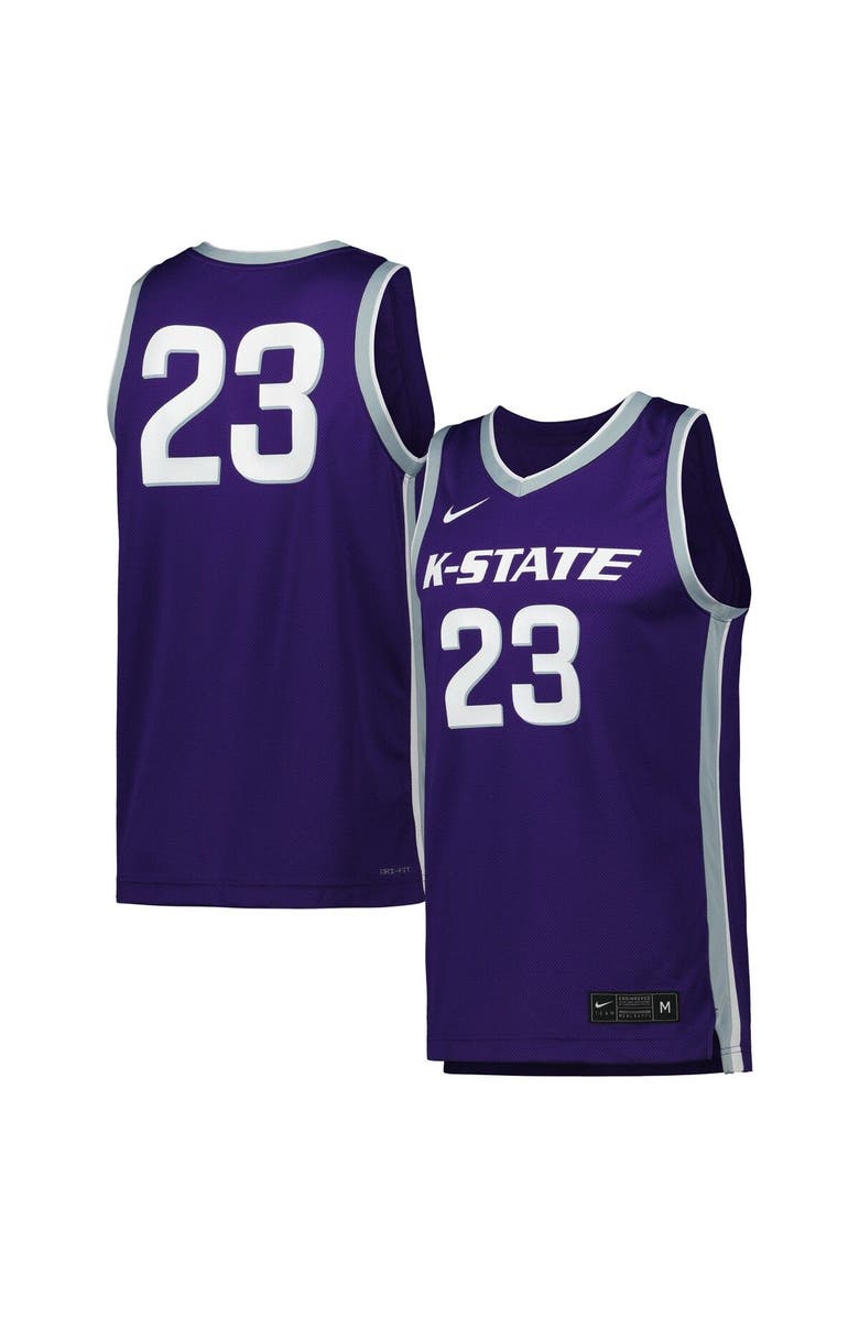 Nike Men's Nike #23 Purple Kansas State Wildcats Replica Basketball Jersey, Main, color, Purple